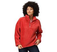 Regatta Womens Zeeke Deep Pile Fleece Jacket Mineral Red 14 UK