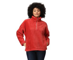 Regatta Womens Zeeke Fluffy Half Zip Fleece: Mineral Red: 18 Size: 18,