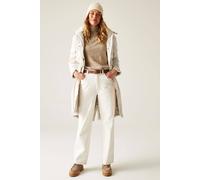 Regatta Yannta Hooded Waterproof Longline Insulated Jacket In Beige Beige 20