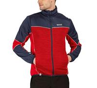 Regatta Yare III Stretch Softshell Jacket WITH Zipped Pockets Jacket - True Red/Nightfallnavy, Small