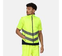 Regatta Yellow/navy Hi-vis Waterproof Work Bodywarmer #tra840