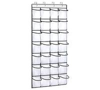 REGELETO 28 Pockets Over the Door Shoe Organzier, Hanging Shoe Rack for Door Large Capacity Shoe Organizer Holder with 4 Metal Hooks (28 Pockets)