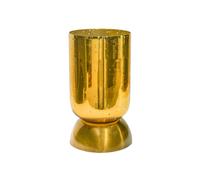 Regency Metalic Tiered Vase Gold H27.5cm D15cm Ivyline Metallic Gold One Size