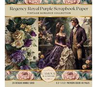 Regency Royal Purple Scrapbook Paper: Vintage Romance Collection | Junk Journaling, Collage, Crafting, Decoupage