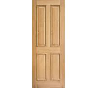 Regency Solid Core FD30 Internal Door - 4P RM2S 1981 x 762mm Oak