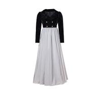 Regency Spencer Jacket Women Velvet Jane Austen Costume Short Jacket Coat for 1800s Victorian Regency Era Ball Gown, Black, S