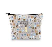 Regency TV Show Inspired Gift Book Lover Zipper Pouch Makeup Bag TV Show Merchandise Gift (Dearest Reader EU)