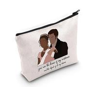 Regency TV Show Inspired Love Quote Kate and Anthony Couple Gift Canvas Makeup Bag for Fans (My Existence Bag EU)