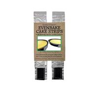 Regency Wraps EvenBake CakeStrips, Aluminized Cotton Band with Secure Velcro-Like Closure to Create Moist, Even Layers, Pack of 2, Silver, 30", fit 8-9" Cake Pans