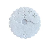 Regency Wraps Fabric Covers for The Bases of Stemmed Glasses, Absorbent and Disposable Stem Wraps, Fits up to 3.25" Base Glasses, White, Pack of 12