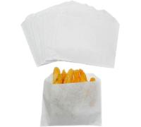 Regency Wraps Grease Resistant Serving Bag Retains Heat for Outdoor Entertaining, Frech Fry Bag, Pack of 100