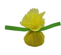 Regency Wraps Lemon Wraps Lemon Covers, Yellow with Green Ribbon, 25 Count Wedge Bags, For Seed-Free Squeezing Over Seafood, Works for Lemon Halves or Wedges