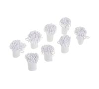 Regency Wraps Paper Frills Decorative Holders for Turkey Legs and Chops, White