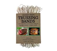 Regency Wraps Trussing Bands, 7" Cotton Elastic Poultry Loops, Pack of 50, Oven and Food Safe for Making Rotisserie Chicken, Roasting Turkey, Forming Roasts