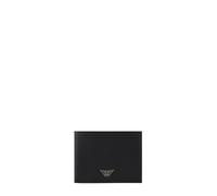 Regenerated Saffiano Leather Coin-Pocket Wallet - male - Emporio Armani - Wallets & Cardholders - Black - ONE SIZE - Accessories ONE SIZE