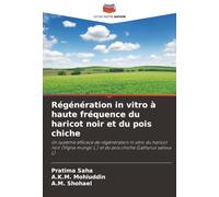 Régénération in vitro à haute fréquence du haricot noir et du pois chiche: Un système efficace de régénération in vitro du haricot noir (Vigna mungo L.) et du pois chiche (Lathyrus sativus L)