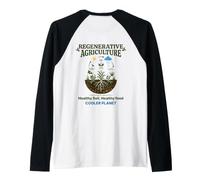 Regenerative Agriculture CO2 Healthy Soil Cooler Planet Raglan Baseball Tee