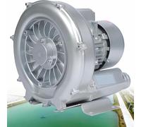 Regenerative Blower Industrial Aquaculture Pond Fish Tank Vortex Air Blower Pump,120W-1500W 110V 60HZ/220V/380V Single Phase/Three-Phase High Pressure Industrial Vacuum Pump(350W/220V)
