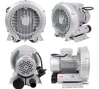 Regenerative Blower Turbine Industrial Blowers High-Pressure Vortex Ring Blower,High-Efficiency 380V Industrial Centrifugal Blower, All-Aluminum Impeller, 210m³/H Air Volume, Perfect for Fis