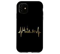 Regensburg Skyline Heartbeat German Heart I Love Regensburg Case for iPhone 11