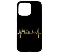 Regensburg Skyline Heartbeat German Heart I Love Regensburg Case for iPhone 15 Pro Max