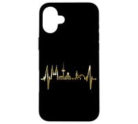 Regensburg Skyline Heartbeat German Heart I Love Regensburg Case for iPhone 16 Plus