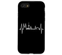 Regensburg Skyline Heartbeat German Heart I Love Regensburg Case for iPhone SE (2020) / 7/8