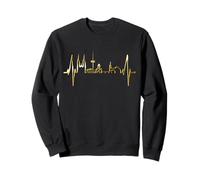 Regensburg Skyline Heartbeat German Heart I Love Regensburg Sweatshirt