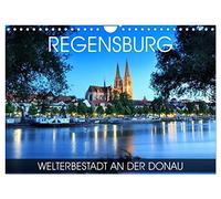 Regensburg - World Heritage City on the Danube UK-Version (Wall Calendar 2026 DIN A4 Landscape), CALVENDO 12 Month Wall Calendar