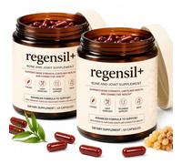 Regensil Bone and Joint Supplement for Men & Women, Triple Action Joint Support with Type II Collagen, Hyaluronic Acid, Vitamin D3 K2, Boron & Boswellia, 60 Capsules (2pcs)