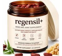 Regensil Bone and Joint Supplement for Men & Women, Triple Action Joint Support with Type II Collagen, Hyaluronic Acid, Vitamin D3 K2, Boron & Boswellia, 60 Capsules (1pc)