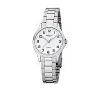 REGENT 12220989 Women's Analogue Quartz Watch with Stainless Steel Strap, Silver, Bracelet