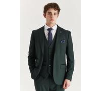Regent 3 Piece Suit Prince Of Wales Check Tailored Fit Formal Dress Paul Andrew Green 40R