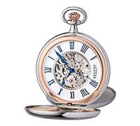 REGENT BA-551 Savonette Mechanical Pocket Watch with White Dial
