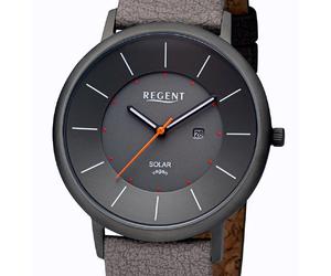 Regent BA-723 Stainless Steel Solar Mens Watch Vegan Band Seiko - Plant