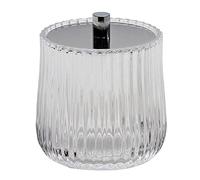 Regent Bathroom Accessory Set Cut Glass Crystal Soap Dispenser Tumbler Storage Jar (Storage Jar)