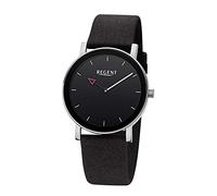 REGENT Fashion ladies watch with textile strap, black, 38 mm, BA-630