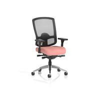 Regent High Mesh Back Ergonomic Task Operator Office Chair With Height Adjustable Arms Bespoke Colour Seat Quest Shrimp