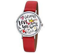 Regent Ladies Watch Scribble Look BA-513 Leather Watch red FancyLine URBA513 an Offer Made by IMPPAC