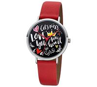 Regent Ladies Watch Scribble Look BA-514 Leather Watch red FancyLine URBA514 an Offer Made by IMPPAC