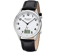 REGENT Men Analogue-Digital Quartz Watch with Leather Strap 11030185
