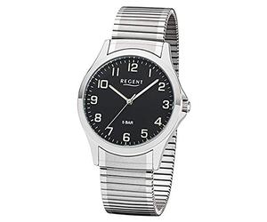REGENT Men Analogue Quartz Watch with Stainless Steel Strap 11310063