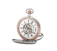 REGENT Men's Pocket Watch Savonnette Skeleton 51 mm Mechanical Hand Winding Roman Numerals in Various Designs