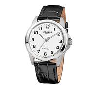 Regent Men's Quartz Watch with Black Leather Hand Winding F819