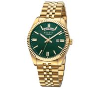 Regent Men's Watch Gold Colored/Dark Green BA-882