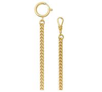 REGENT Pocket Watch Chain Pocket Watch Chain for Pocket Watch with Carabiner and Spring Ring in Various Designs, P-46 - Gold 5 mm, Dress