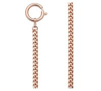 REGENT Pocket Watch, Pocket Watch Chain with Carabiner and Spring Ring in Various Variations, Ps-03 - Rose Gold 6mm, Dress