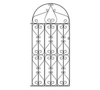 Regent Scroll Tall Bow Top Metal Garden Gate galvanised Wrought Iron Style Swing (991mm Gap x 1867mm High RBZP43)