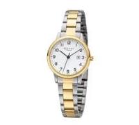 REGENT W-0273 Women's Watch Bi-Colour 30 mm White Metal Strap 3 Bar