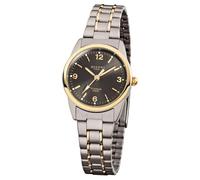 Regent Women's Titanium Bracelet Deployment Clasp Small Arabic Numerals Quartz Watch Diameter 26mm, titanium, Bracelet